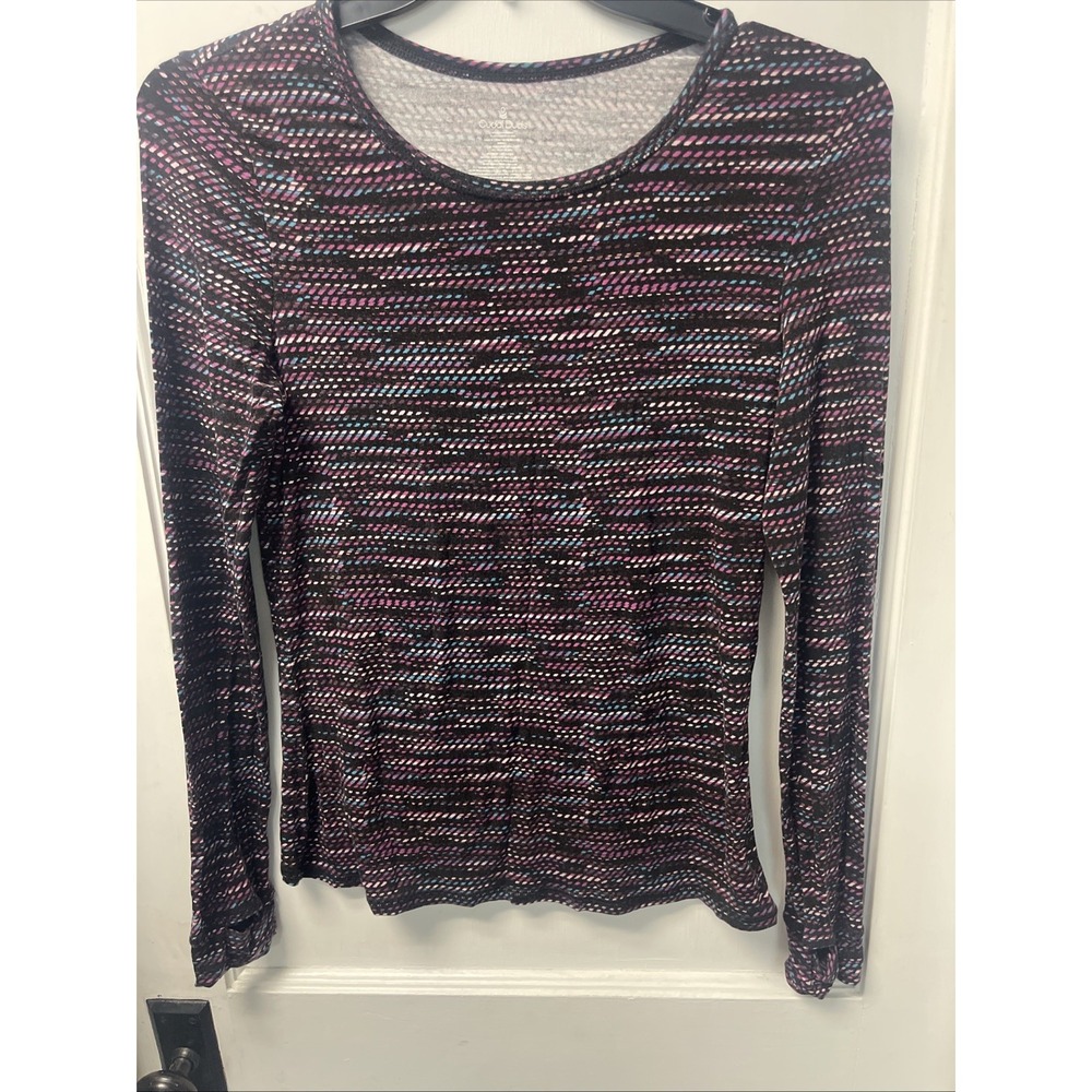 CUDDL DUDS Womens Ultra Soft w/ Stretch Long Sleeve  Neck Crew Medium